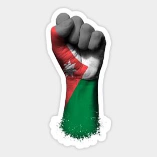 Flag of Jordan on a Raised Clenched Fist Sticker